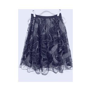 Anthropologie Eva Franco Blue Sequined Skirt